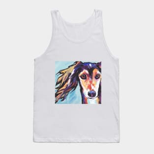 Saluki Hound Bright colorful pop dog art Tank Top